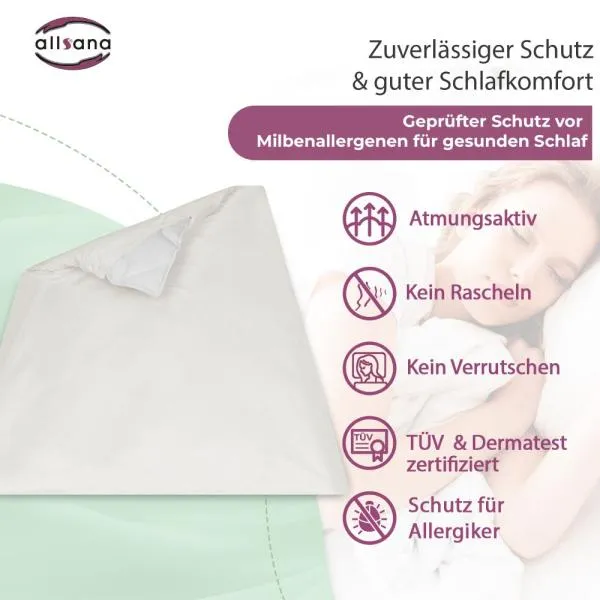 Allsana sensitive care Deckenbezug 135x200 cm Allsana sensitive care Deckenbezug 135x200 cm